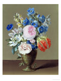 Still Life of Gentian and Passion Flower