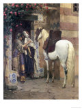 Lovers Embracing in a Doorway
