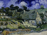 Straw-Decked Houses in Auvers-Sur-Oise  c1890