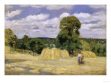 Grain Harvest in Montfoucault  c1876