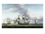 British Merchantman in Three Positions