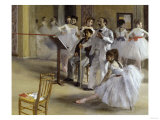 Ballet Room at the Opera in Rue le Peletier  c1872