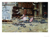 Feeding the Pigeons  St Mark's Square  Venice