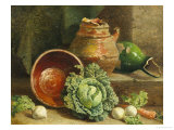 Still Life of Cabbages  Carrot and Turnips