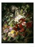 Still Life of Lilies  Poppies and Roses