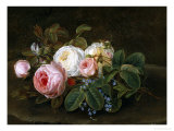 Still Life with Roses and Forget-Me-Nots