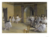 Ballet Room at the Opera in Rue le Peletier  c1872