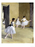 Ballet Room at the Opera in Rue le Peletier  c1872