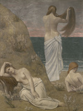Young Women at the Ocean  c1879