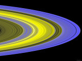False-Color Image of Saturn's Main Rings Made Using Cassini's Ultraviolet Imaging Spectrograph