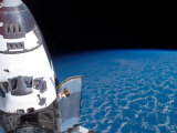 Space Shuttle Edeavour as Seen from the International Space Station