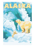 Alaska Polar Bears on Iceberg