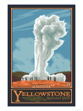 Old Faithful Geyser  Yellowstone National Park  Wyoming