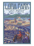 Luna Park Scene  Seattle  Washington