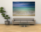 Clear Blue Water and Wispy Clouds Along the Beach at Cancun