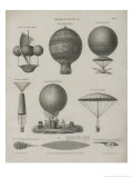 Aeronautics  Early Balloon Designs  c1818