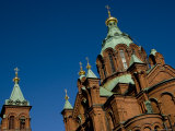 Uspenski Cathedral  an Eastern Orthodox Cathedral Overlooking the City  Helsinki  Finland