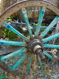 Wagon Wheels in Colorful Blues  Turkey