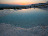 Geological Formations of the Hot Springs  Pammukkale  Turkey