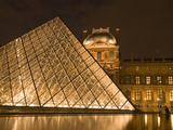 The Louvre at Twilight  Paris  France