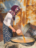 Turkish Women Cooking a Syrup  Cappadoccia  Turkey