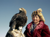 Youngest Eagle Hunter in the Festival  Talgat  Golden Eagle Festival  Mongolia
