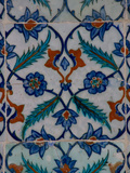 Colorful Tile Work in the Topkapi Palace  Istanbul  Turkey