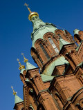 Uspenski Cathedral  an Eastern Orthodox Cathedral Overlooking the City  Helsinki  Finland