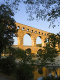The Pont du Gard Roman Aquaduct Over the Gard River  Avignon  France