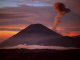 Mt Semeru Emits Plume of Smoke at Sunrise  Indonesia