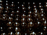 Candles Offered for the Buddha  Golden Eagle Festival  Mongolia
