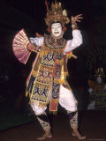 Masked Dancer Performs Traditional Barong Dance at Ubud Palace  Ubud  Bali  Indonesia