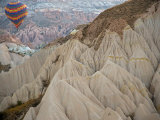 Hot Air Balloon View of the Landforms of Cappadoccia  Turkey