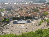 View from Roman Theatre Amphitheatre in Vienne  4th Century  Isere  France