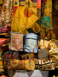 Fabrics for Sale  Vendor in Spice Market  Istanbul  Turkey