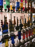 Moroccan Glassware Display  Ouarzazate  South of the High Atlas  Morocco