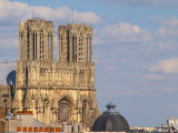 Cathedral and Rooftop View  Reims  Champagne  Marne  Ardennes  France