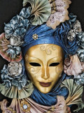Venetian Paper Mache Mask Worn for Carnivals and Festive Occasions  Venice  Italy