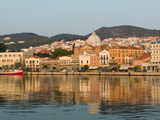 Waterfront View of Southern Harbor  Lesvos  Mithymna  Northeastern Aegean Islands  Greece