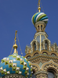 Two Towers  Church of the Savior on the Spilled Blood  St Petersburg  Russia