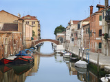 View Along City Canals  Venice  Italy