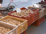 Walnuts and Dried Plums at Market Stall  Bergerac  Dordogne  France