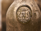 Antique Wine Bottle with Molded Seal  Chateau Belingard  Bergerac  Dordogne  France
