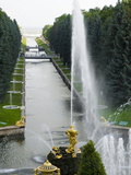 Samson Fountain at Peterhof  Royal Palace Founded by Tsar Peter the Great  St Petersburg  Russia