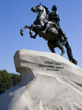 The Bronze Horseman Statue  Monument to Tsar Peter the Great  St Petersburg  Russia