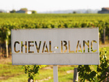 Sign for Chateau Cheval Blanc  Saint Emilion  Bordeaux  France