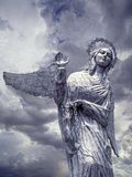 Virgin of Quito Statue on Panecillo Hill Overlooking Quito  Ecuador