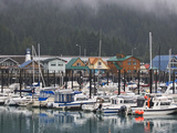 Harbor in the Coastal Town of Seward  Alaska  USA