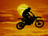 Digital Composite of Motocross Racer Doing Jump