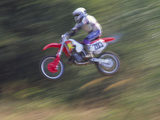 Motocross Racer Airborne